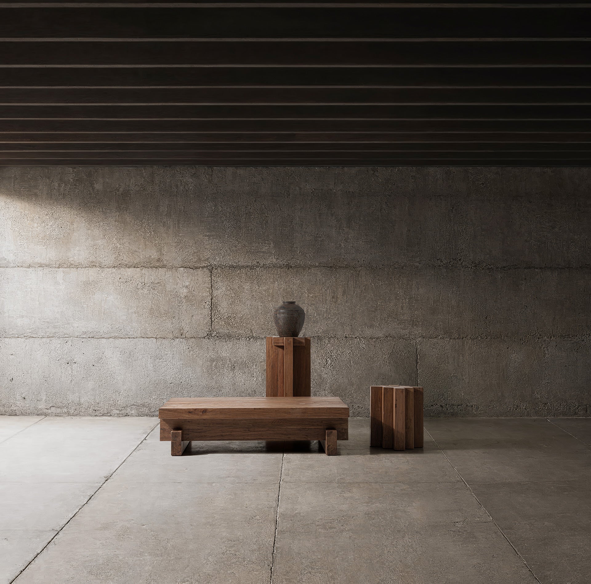 BRUTALIST SIDE TABLE